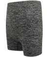 TL301 Tombo Ladies Seamless Shorts Dark Grey Marl colour image